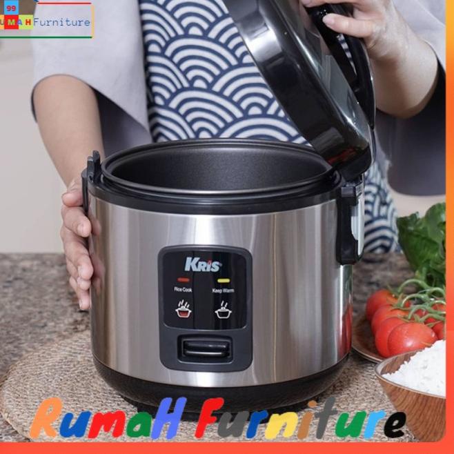｀☈ krisbow rice cooker 1 liter hitam Deluxe Magicom 1,8 liter - 1L ★★★ HS6