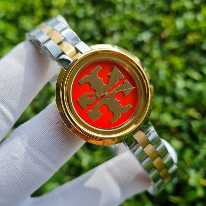 Tory Burch Jam Tangan Wanita Stainless Steel Tory Burch Diameter 36mm TBW6201 6202 6203 6208 6209 Original Garansi