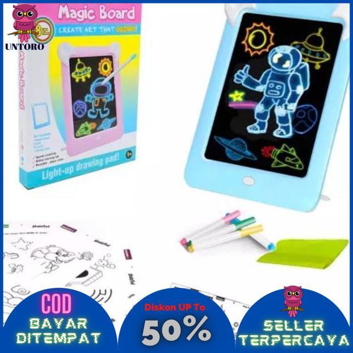 

BISA BAYAR DITEMPAT Papan Tulis Edukasi / Magic Board TERLARIS