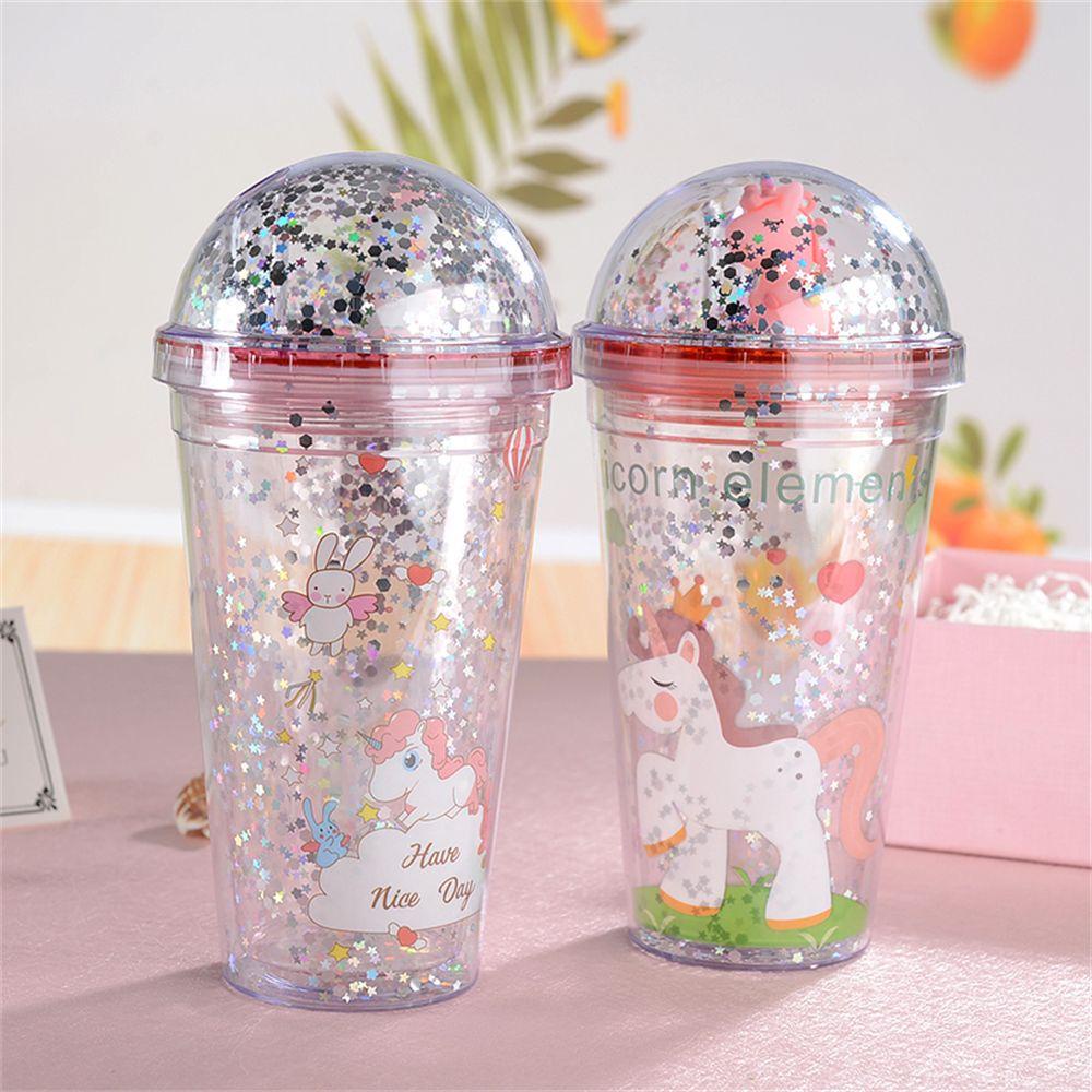 Suyo Botol Minum 450ml Portable Reusable Motif Unicorn Untuk Hadiah