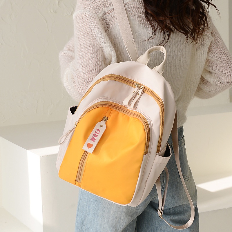 TAS RANSEL WANITA PREMIUM KOREA REMAJA ANTI AIR KREM KUNING FERENCE TA578C3 BACKPACK PUNGGUNG GENDONG CEWEK SEKOLAH KULIAH KERJA KEKINIAN LUCU