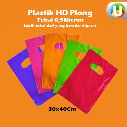 

[Isi 100] Plastik Plong Hd Plastik Warna Oval 30X40 Kantong Plastik Olshop Tebal 50Micron Murah