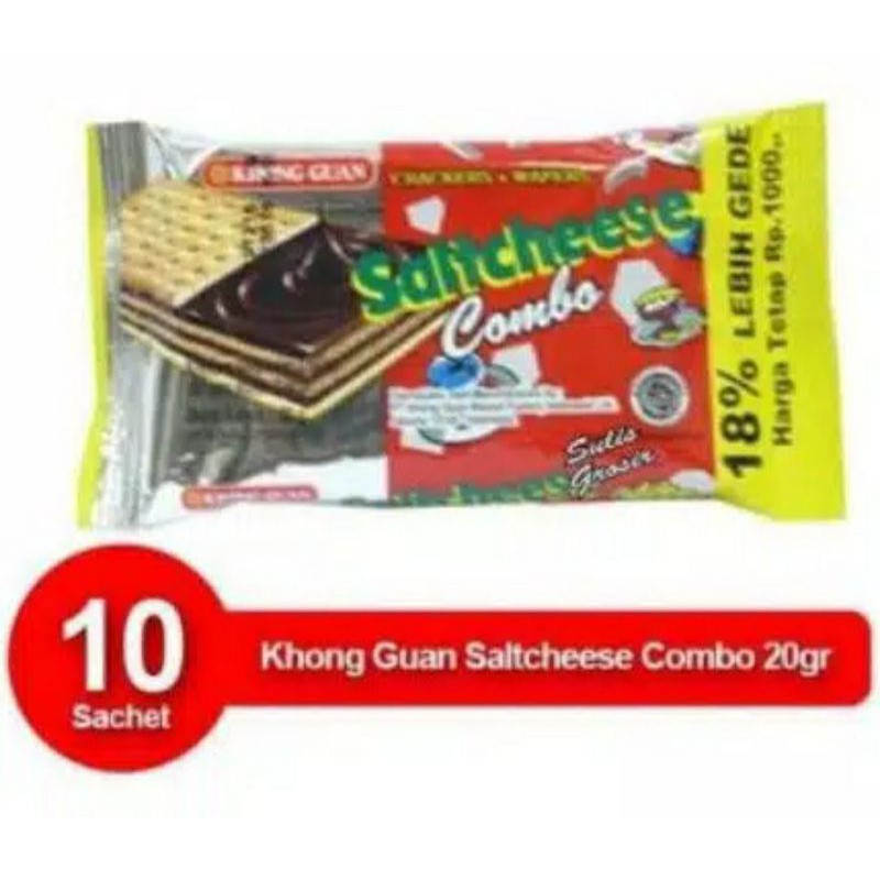 

Saltcheese Combo Khong Guan isi 10pcs x 20gr