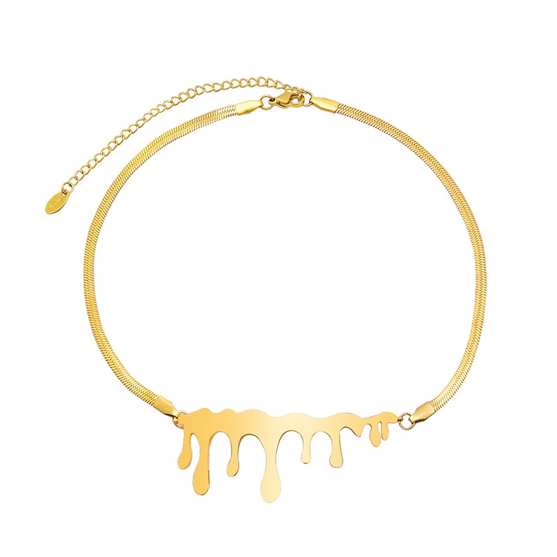 Kalung KL167 Stainless Steel 316L / Kalung Titanium Premium Fashion Wanita Kalung unik Lucu Elegant /Deluna/ Bs