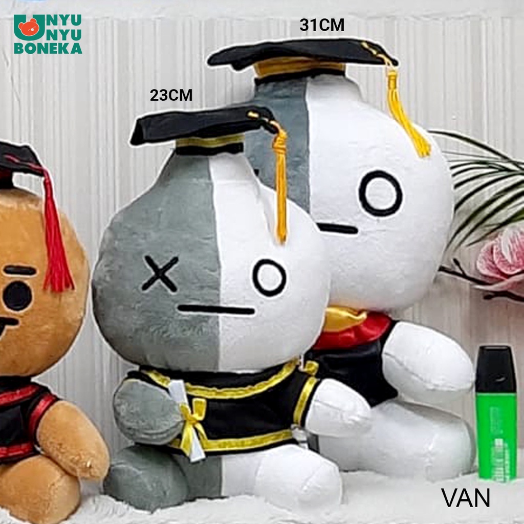 boneka toga wisuda bts chimmy tata koya shooky rj van souvenir graduation