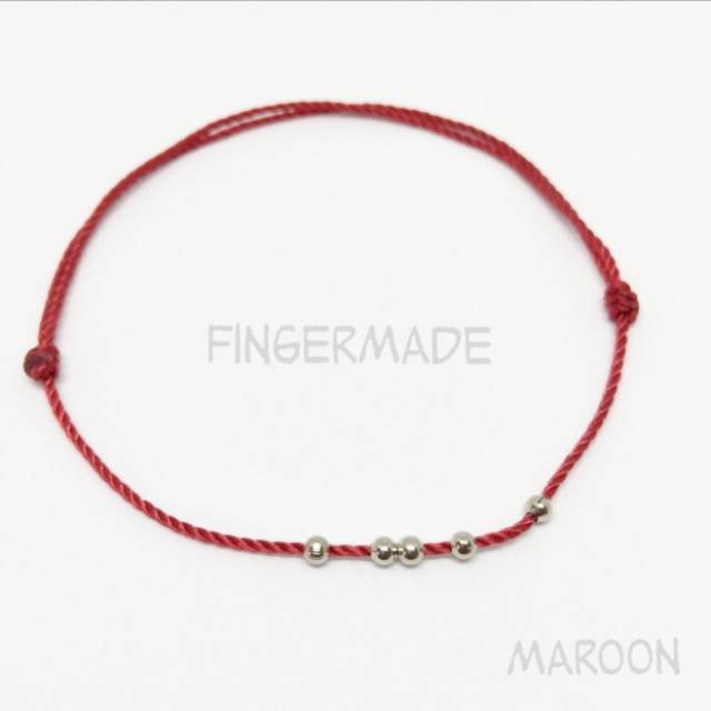 Fingermade Gelang Kaki Tali Nylon Simple