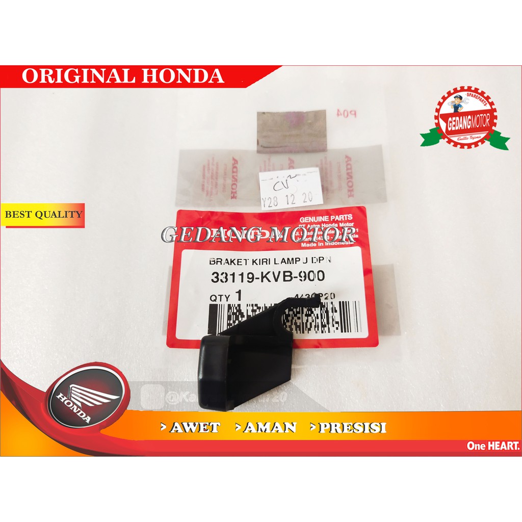 BRAKET LAMPU DEPAN VARIO KARBU 110 KIRI ORIGINAL AHM 33119-KVB-900