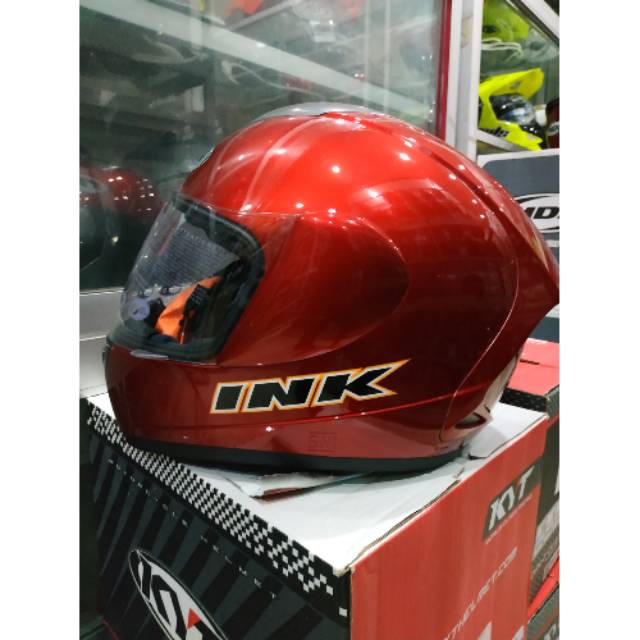 HELM INK CL MAX SOLID RED MAROON HELM FULLFACE HELM TOURING INK CLMAX MURAH REPLIKA SHOEI INK MURAH