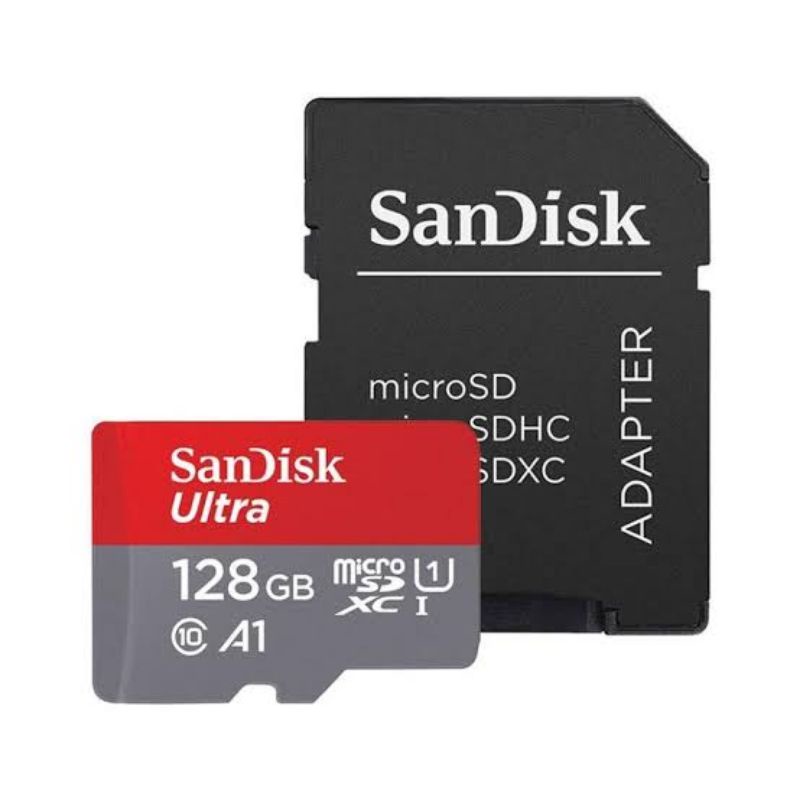 Memory Sandisk SD 128GB Ultra A1 Class 10