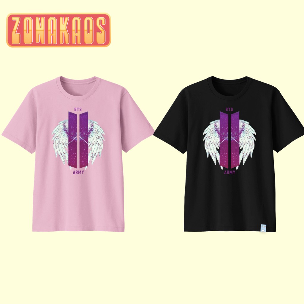 Baju Kaos  Bts  Army  Wings Untuk Anak Remaja Dewasa Free 