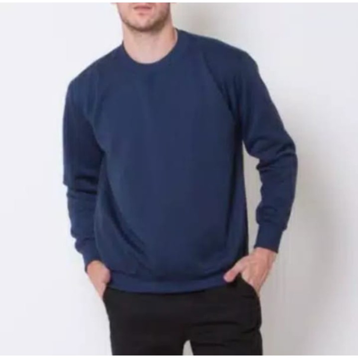 Sweater Pria Basic Jumper Sweater Oblong Polos