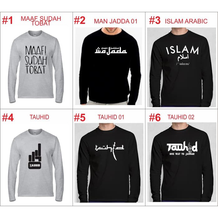 Kaos Islami Kaos Pria Kaos Kaos Islami Pria Kaos Islam Kaos Islam Ahad Kaos Islami Pria Lengan Panja