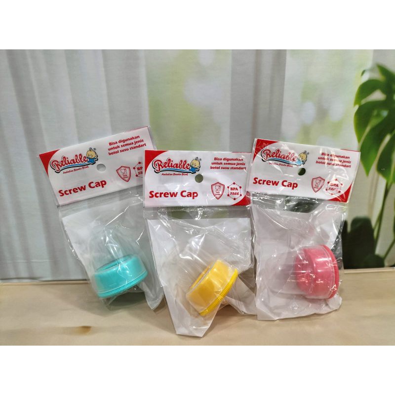 Screw Cup Reliable/Tutup Dan Ring Untuk Semua Botol Standar/Slim Neck