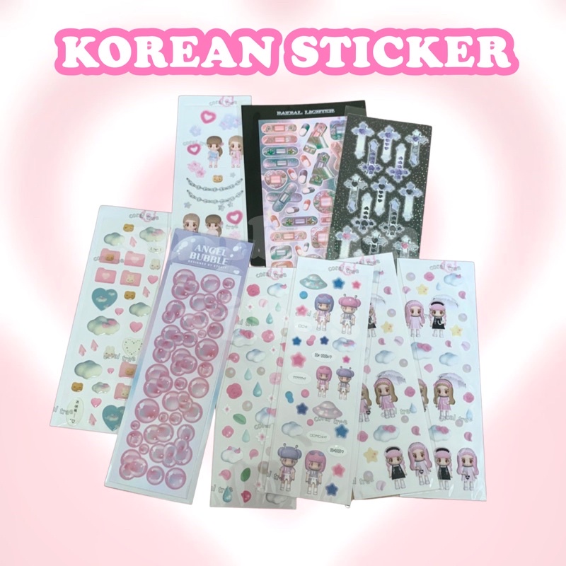 

ready stock official korean sticker baksal lighter, etckit, coraltree