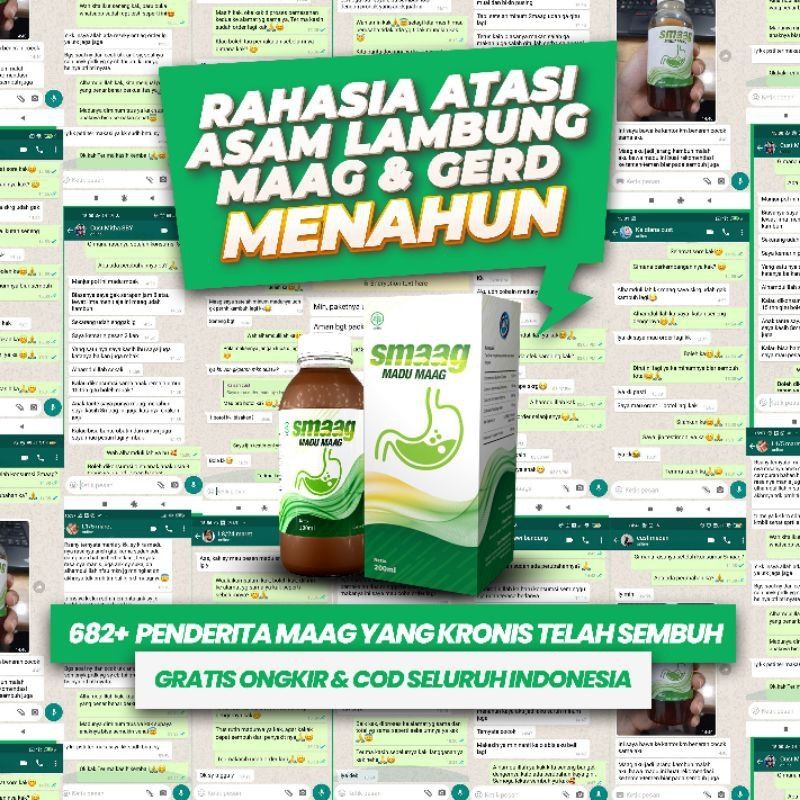 Madu SMAAG Original Obat Maag Kronis Dan Asam Lambung Tinggi