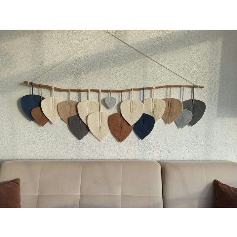 Daun macrame Ukuran besar/hiasan dinding/dekorasi rumah /gift/kado/hampers