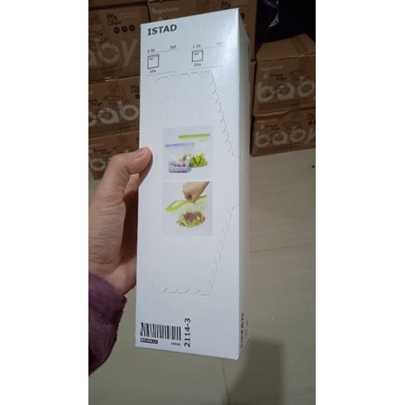 50pcs - plastik klip kantong penyimpanan pounch ziplock 2,5 &amp; 1,2 lt