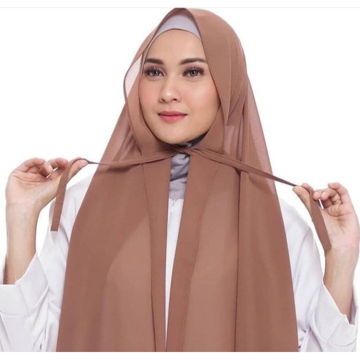 Jilbab pashmina / Tali / Jahit Tepi