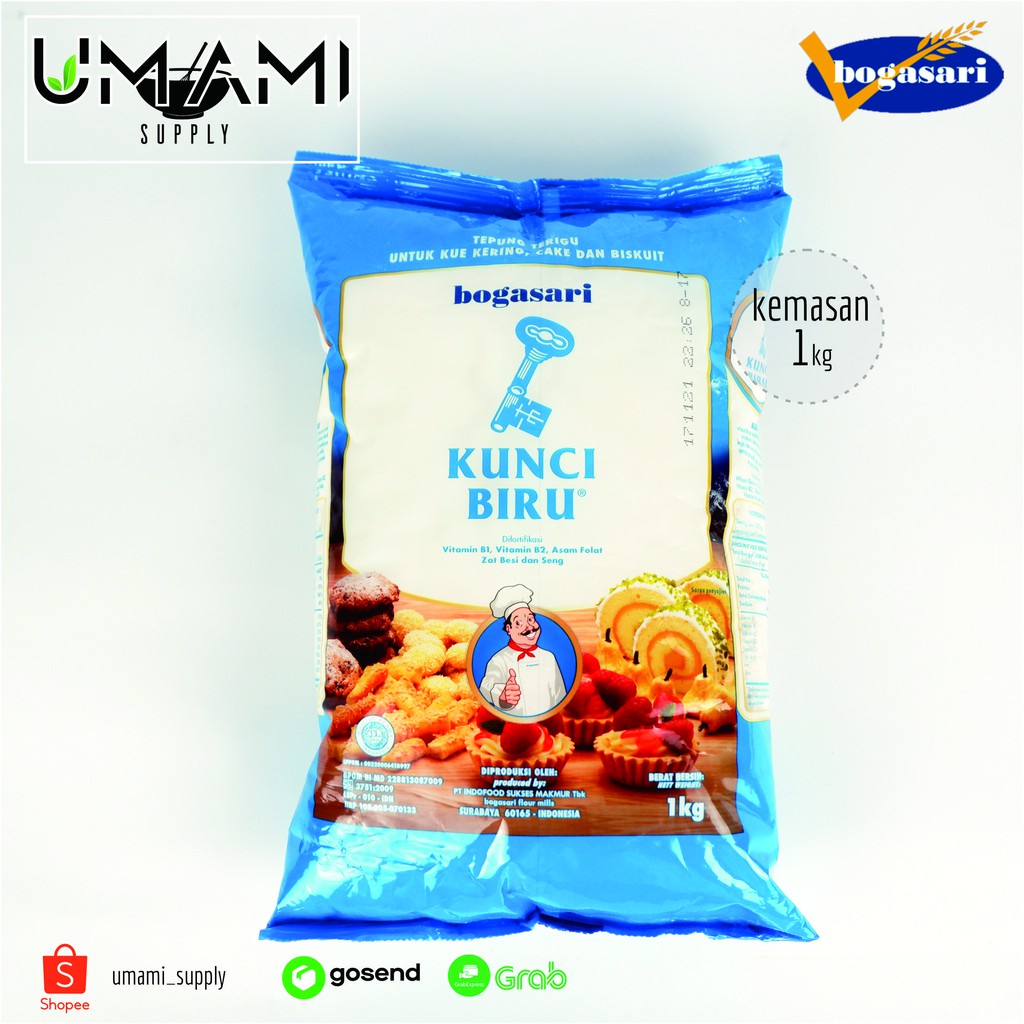 

Bogasari - Tepung Terigu Kunci Biru - 1kg