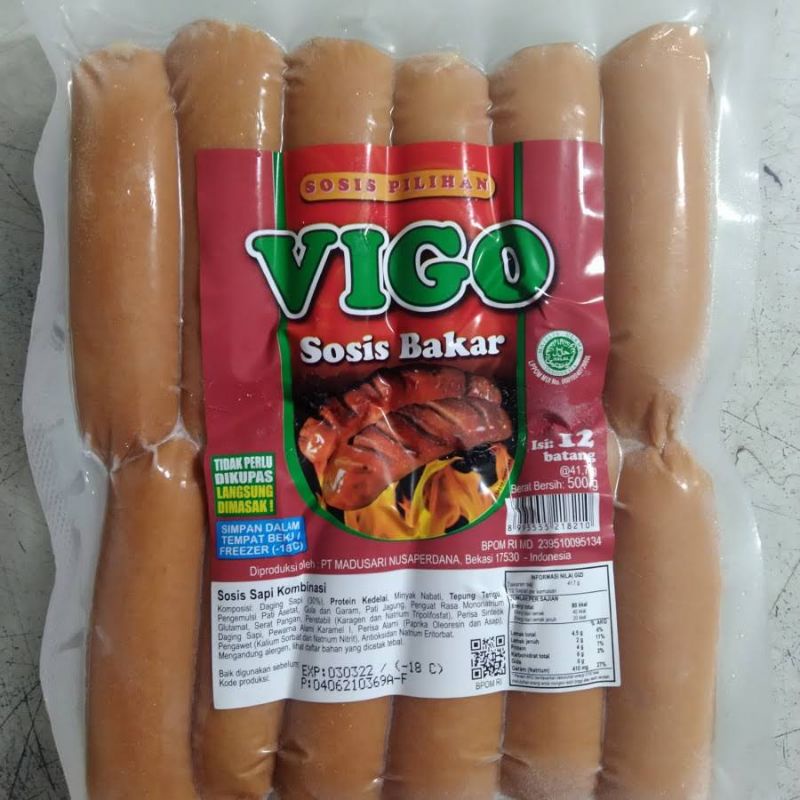 

Vigo Sosis Bakar Jumbo 12