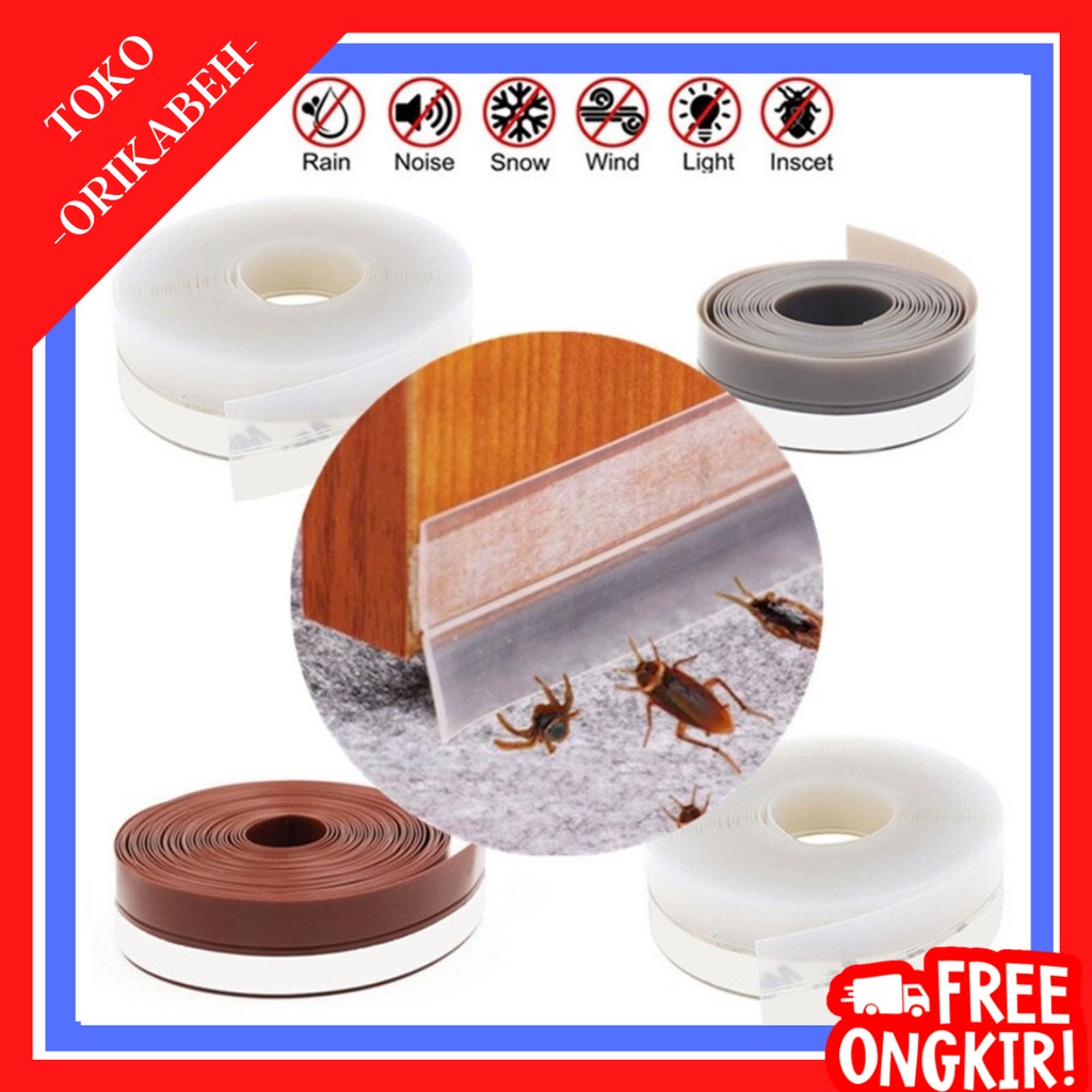 Penghalang Pintu Bawah Door Seal 3m Karet Penutup Celah Bawah Pintu  Door Seal Strip