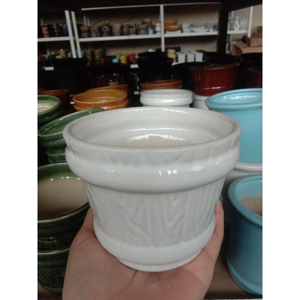 Pot Keramik Premium/ Pot Keramik Kaleng / Pot Keramik Kaktus / Pot Bonsai
