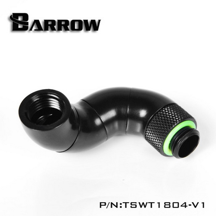 BARROW TSWT1804-V1 180 Snake 4-Way Rotary Adapter M-F Black