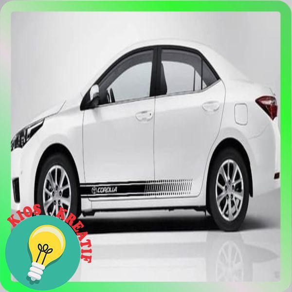 New STICKER STIKER COROLLA CUTTING STICKER MOBIL TOYOTA COROLLA SEDAN