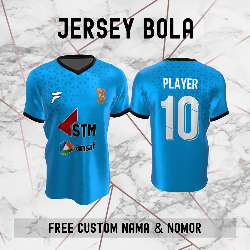 Jersey Pusamania Borneo FC Klub Bola Baju Kaos Custom Nama dan Nomor Punggung - 330