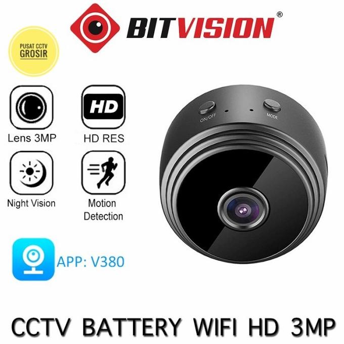 Ip Cam Kamera Cctv Mini Wireless Full Hd 1080P