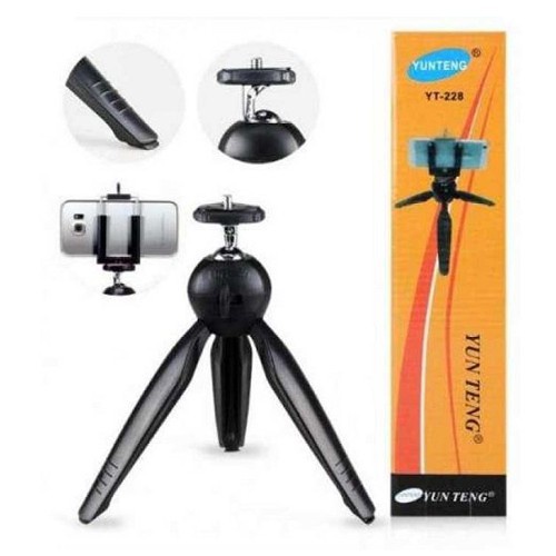 TRIPOT   YUNTENG MINI TRIPOD YT-228 / YT228 / yt288 + HOLDER U camera phone holder