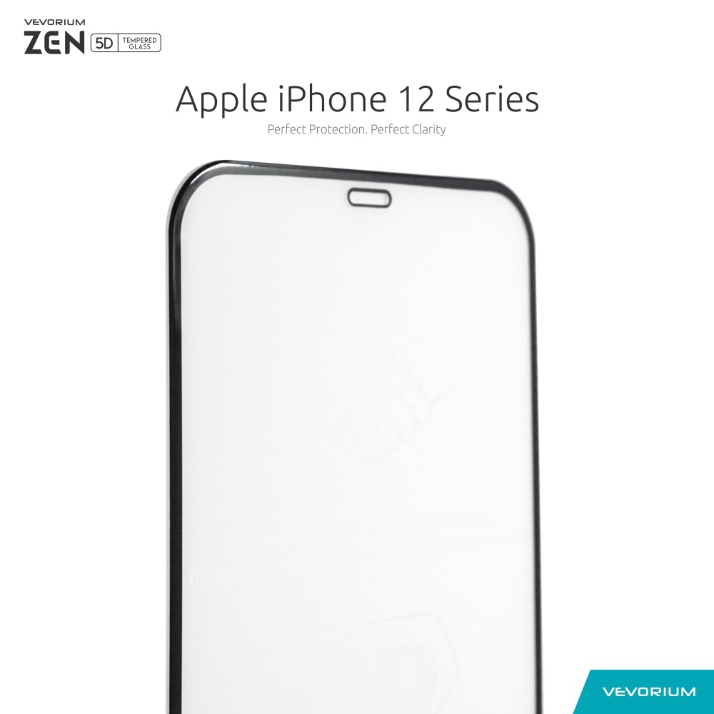 VEVORIUM ZEN 5D Apple iPhone 12 PRO MAX MINI Full Tempered Glass