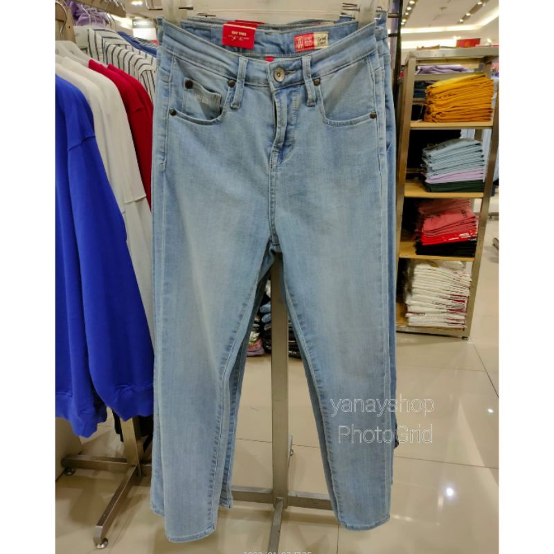 celana jeans wanita logo jeans original