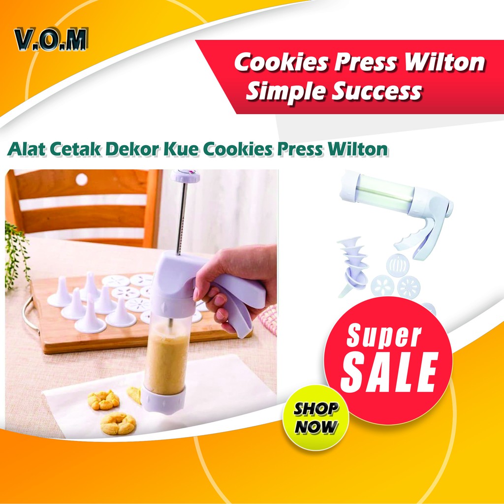 VOM Cookies Press Wilton Simple Success - AlatCetakDekorKue 0670