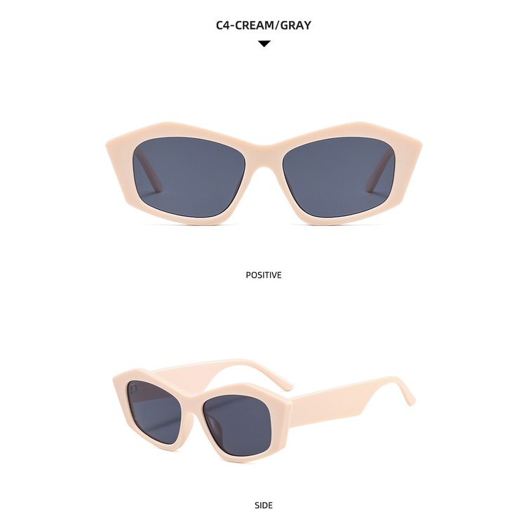 2021 new fashion irregular polygon large frame ins sunglasses