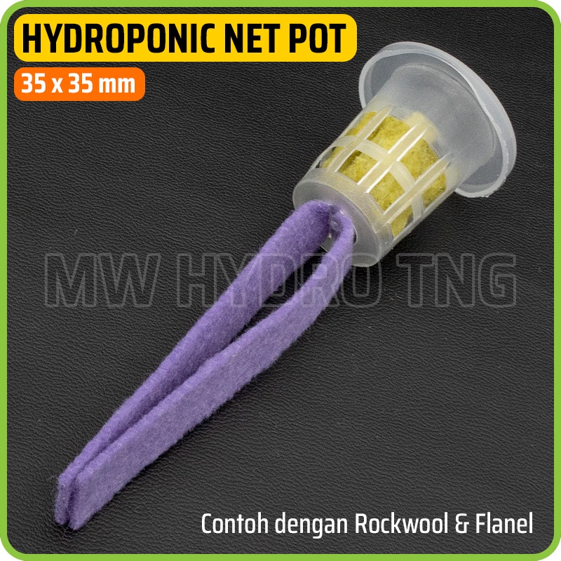 Netpot Hidroponik / Hydroponic Net Pot - 35 x 35 mm