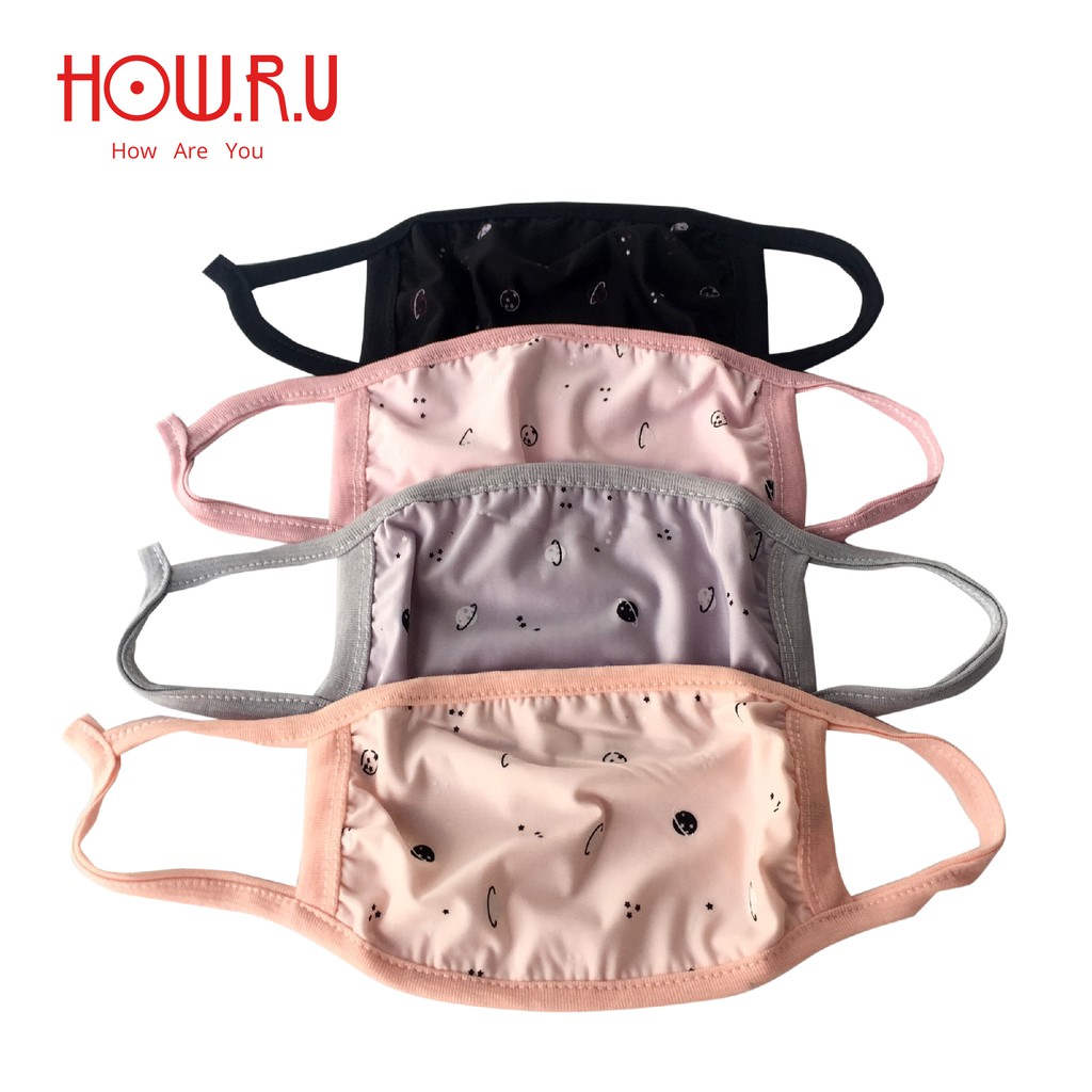 HOW.R.U | Masker Kain Dewasa Pastel Motif Galaxy 0421