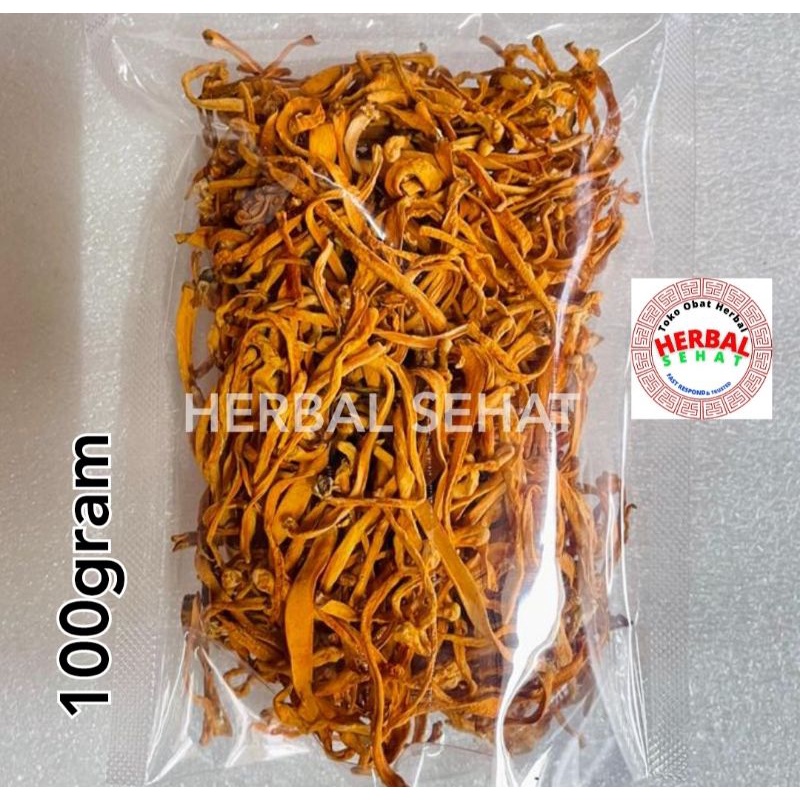 

Chong Cao Hua 100 Gram 虫草花 Cordyceps Flower Jamur Bunga Cordyceps