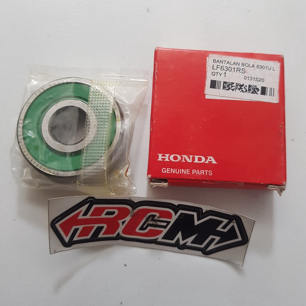 BEARING LAKER LAHER BANTALAN BOLA 6301U 6301 U L RODA DEPAN GRAND PRIMA SUPRA ORIGINAL HONDA AHM HGP ASLI LF6301RS