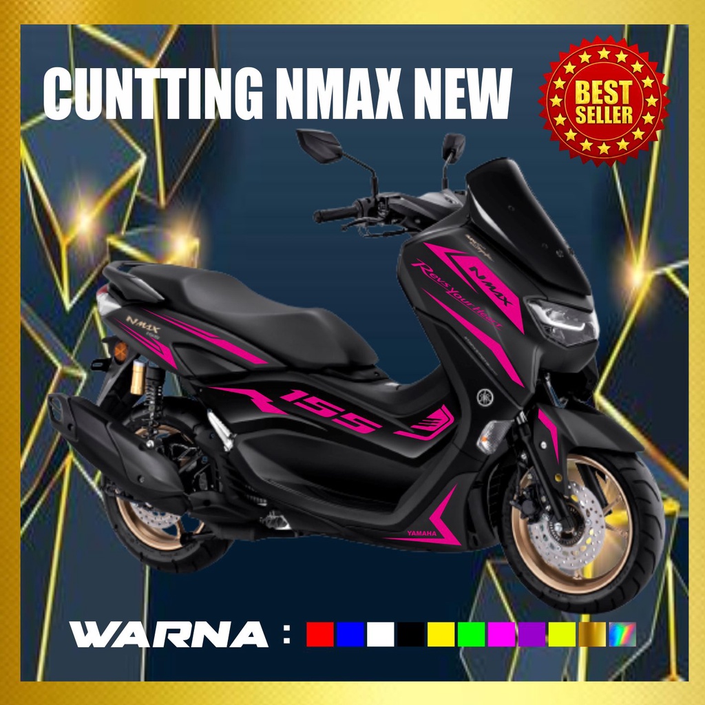 CUTTING STICKER NMAX SIMPLE NMAX BARU WARNA GOLD