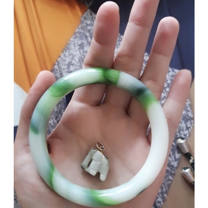 preloved giok gelang dan liontin original