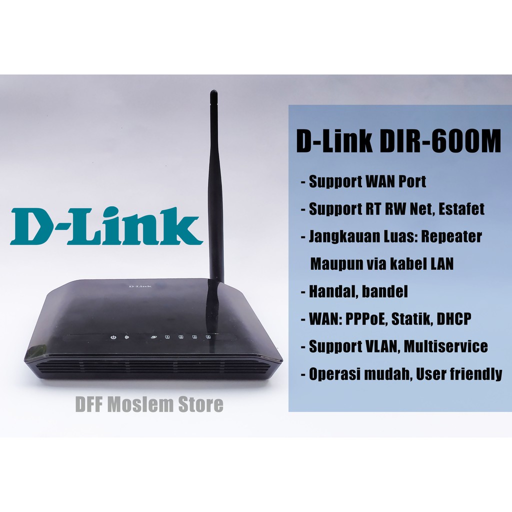 Modem Router Wireless Wifi D-Link DIR-600L Normal Voucheran Lancar Jaya