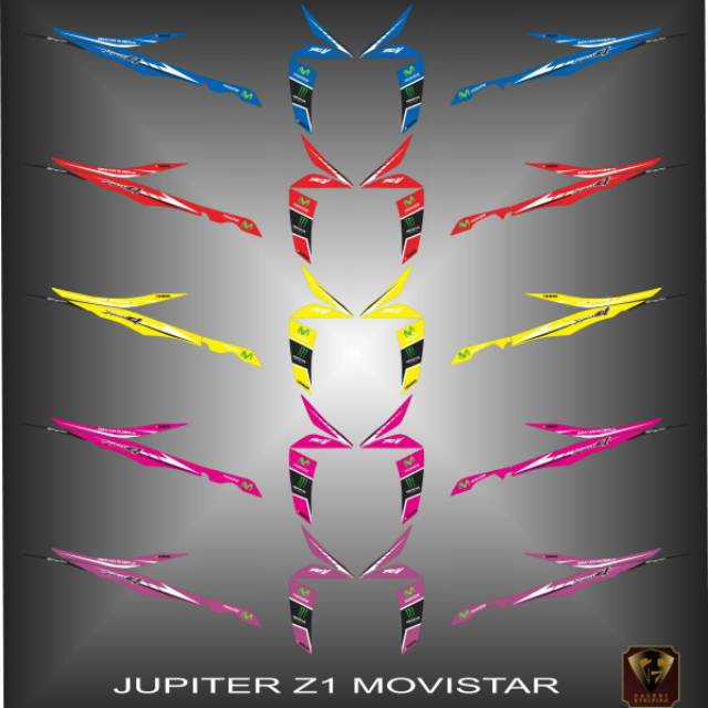 Striping Variasi Jupiter Z1 motif movistar