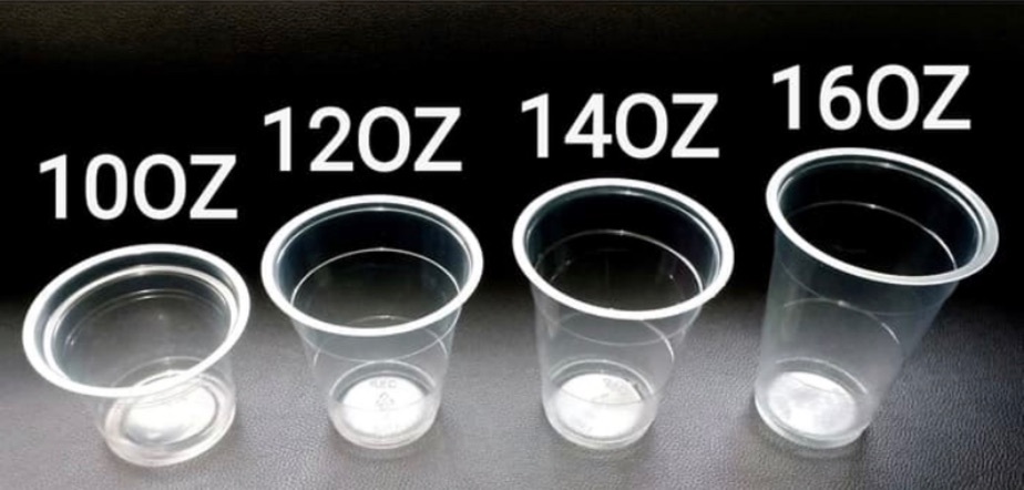 GELAS PLASTIK CUP 10oz 12oz 14oz 16oz @ 50pcs