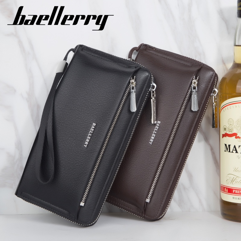 BAELLERRY S1081 Dompet Pria Wanita Panjang Bahan Kulit PU Leather Premium WATCHKITE BAEOS-6
