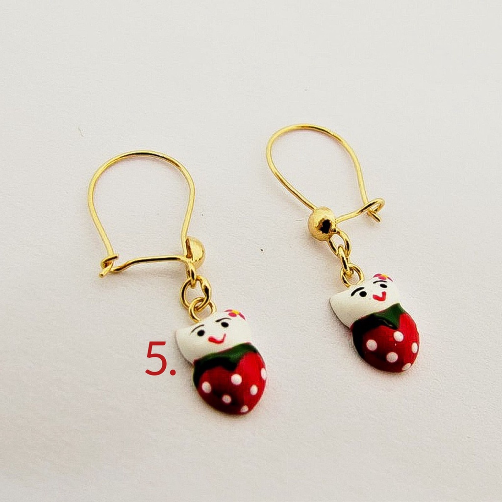 Banyak motif yaa Anting anak dan dewasa emas asli kadar 700 70 16k hello kitty boneka strawberry gold gantung giwang kerabu hooks anak