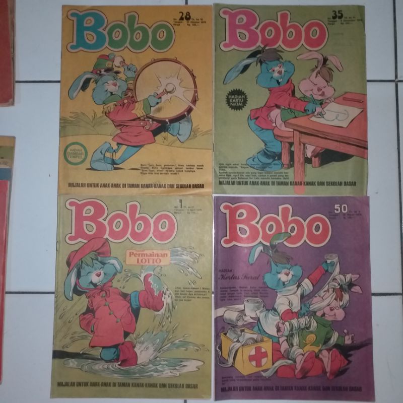 Majalah Bobo Lawas 1978 Dengan Hadiah Bawaan