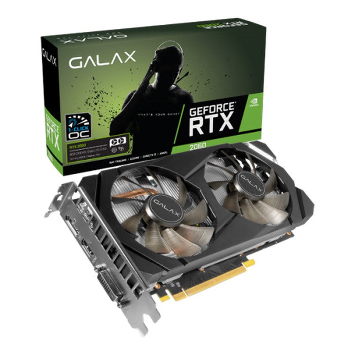 GALAX Geforce RTX 2060 6GB DDR6 (1-Click OC) - DUAL FAN