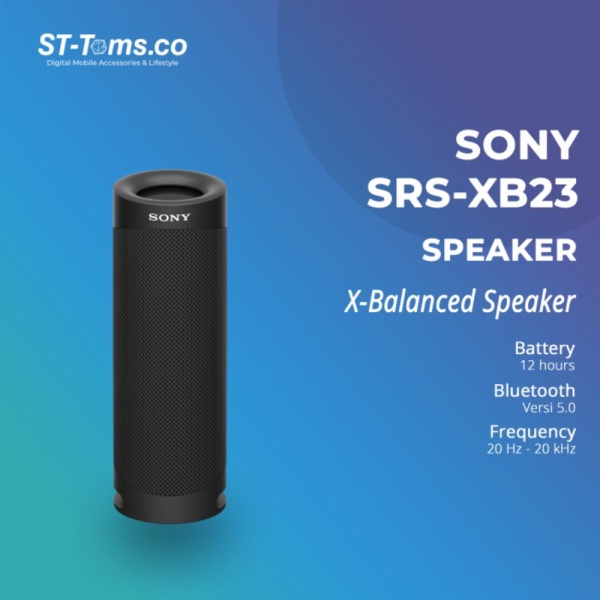 Dijual Sony SRS-XB23  SRS XB23 Extra Bass Portable Bluetooth Speaker - Hitam Diskon
