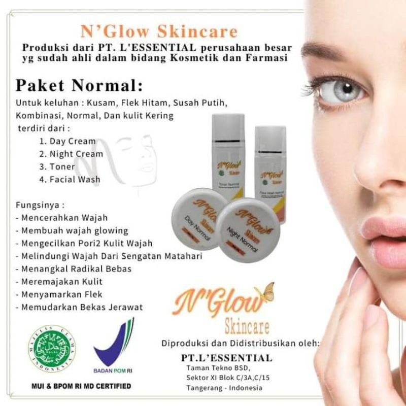 6 PAKET HEMAT N'GLOW SKINCARE / N GLOW SKINCARE / 6 PAKET N'GLOW /6 PAKET N GLOW